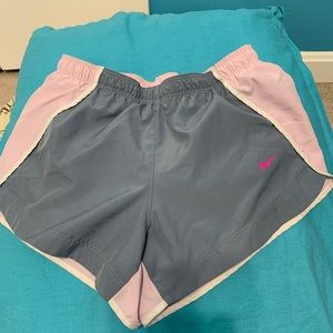 Nike Dry fit shorts. Grey and pink. YMD